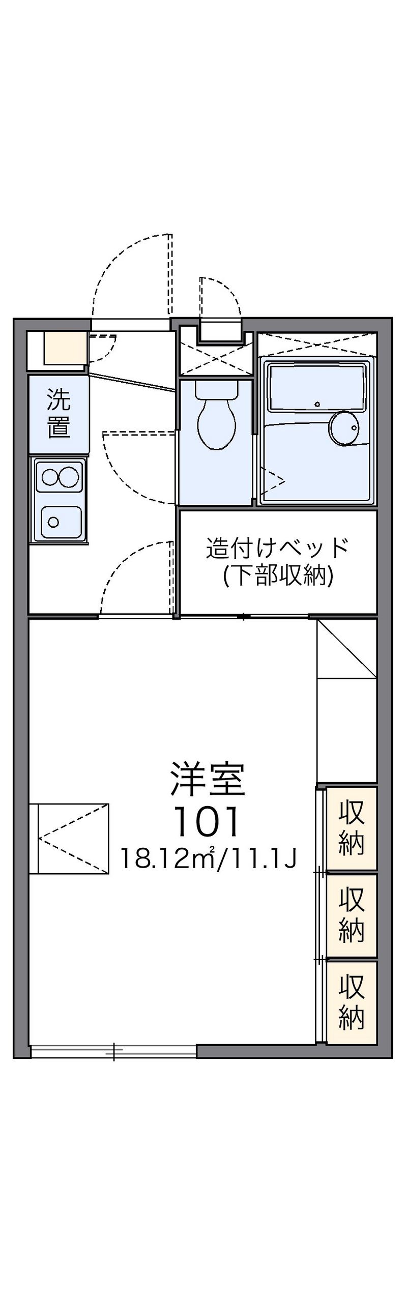 レオパレス加治木 間取図