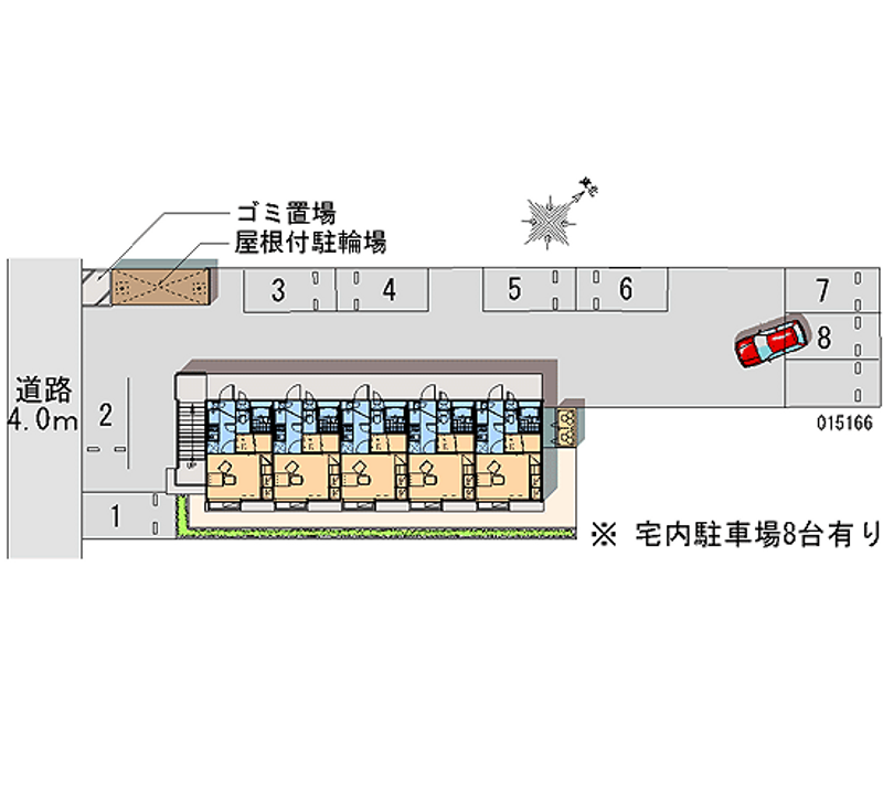 レオパレスエル 月極駐車場