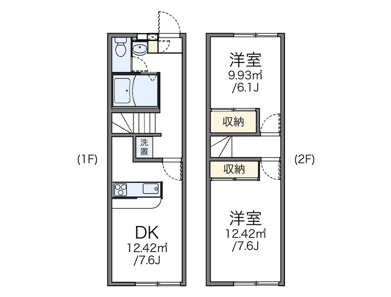 レオパレスかなめ 間取り