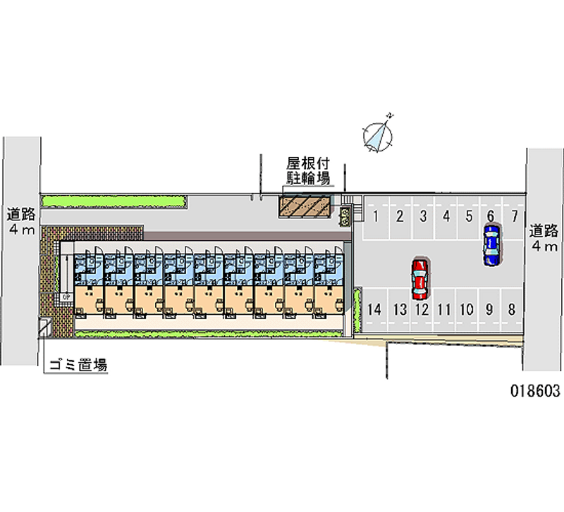 レオパレスしろたん 月極駐車場