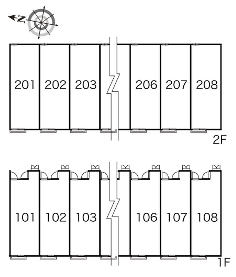 レオパレス友舞 間取配置図