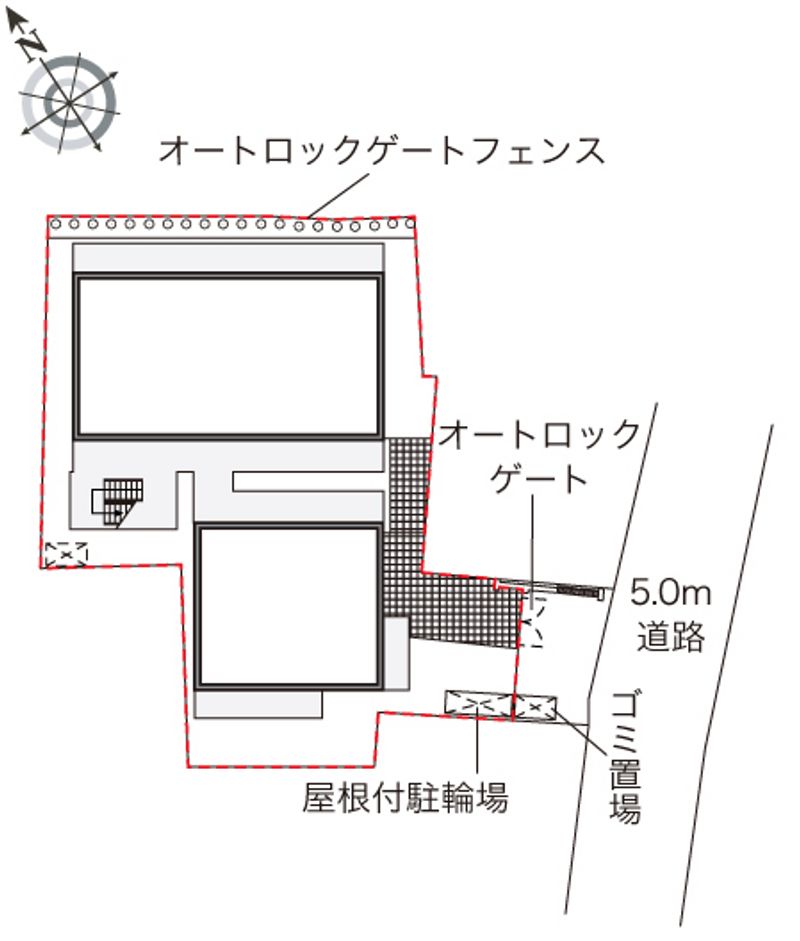 レオパレスフィオーレ船橋 配置図