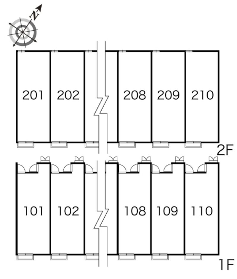 レオパレスエルドラド 間取配置図