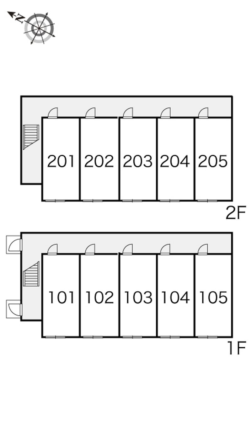 レオパレスソレイユ伏見 間取配置図