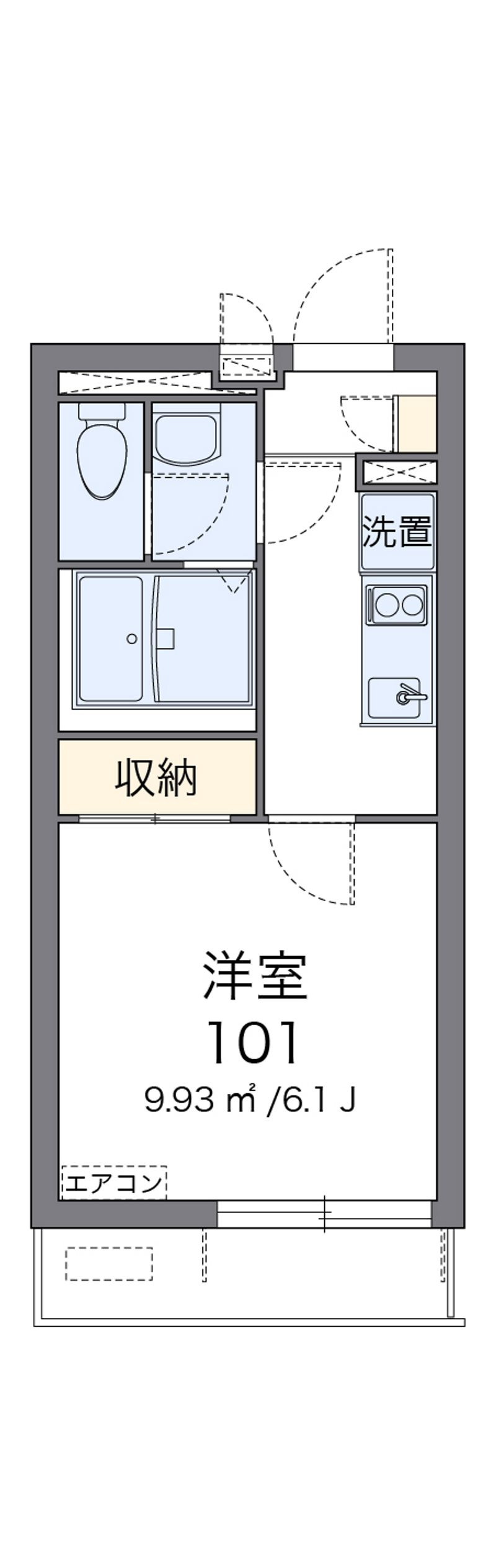 クレイノＳＨＩＮ　ＯＳＡＫＡ 間取図