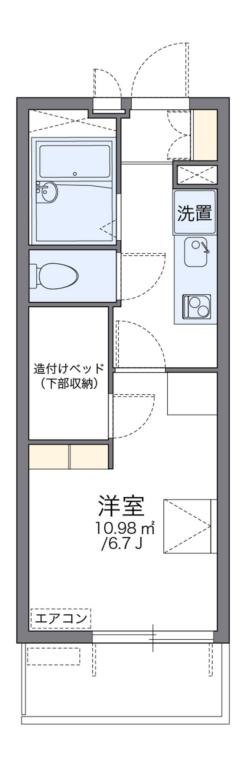 レオパレスＨＩＲＯ 間取図
