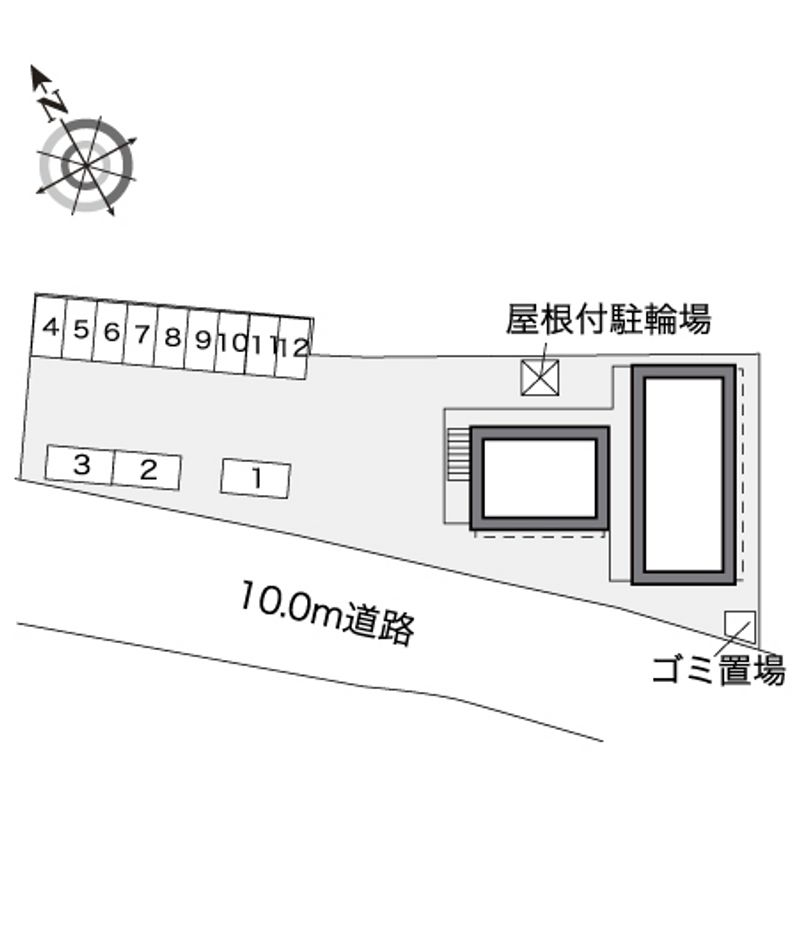 レオパレス松森台 配置図