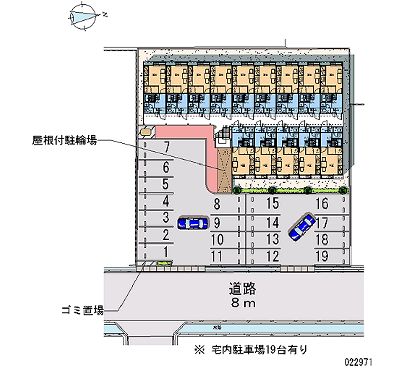 レオパレス東手城 月極駐車場