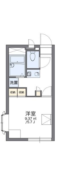 レオパレスアジェル岩倉南 間取り図