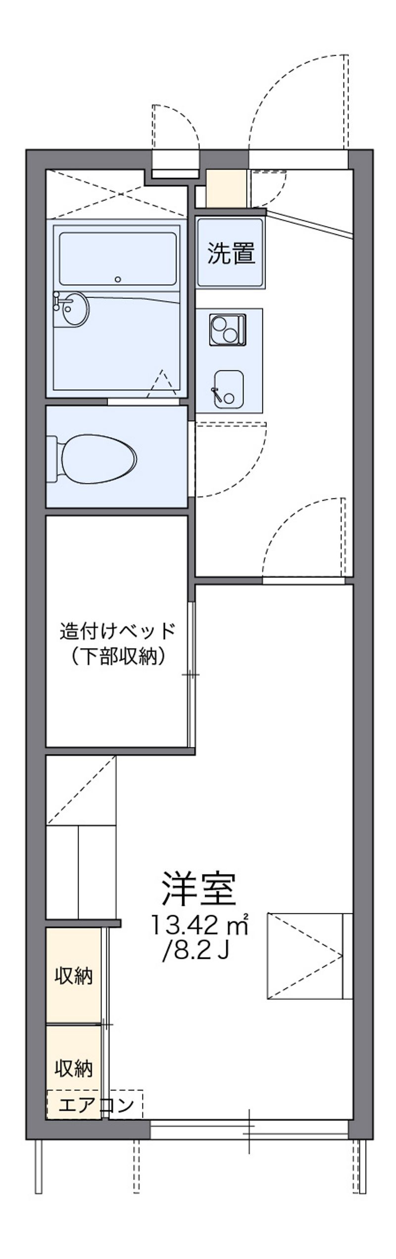 レオパレスミナミ 間取図