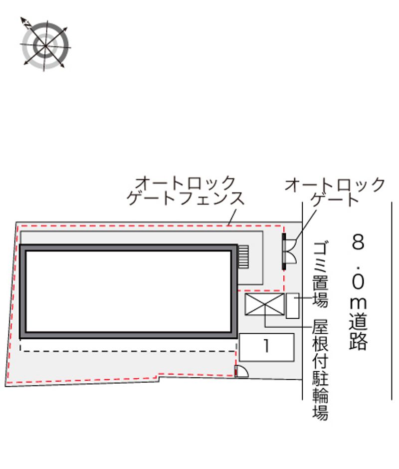レオパレスグリーンアイビー 配置図