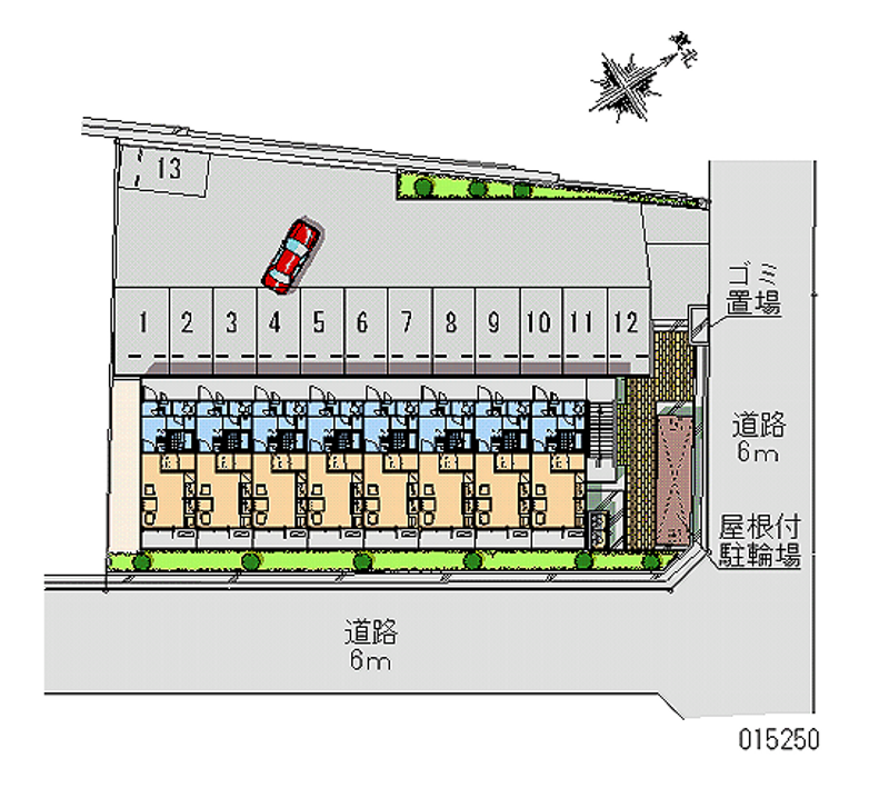 レオパレスリベェールヤマダ 月極駐車場