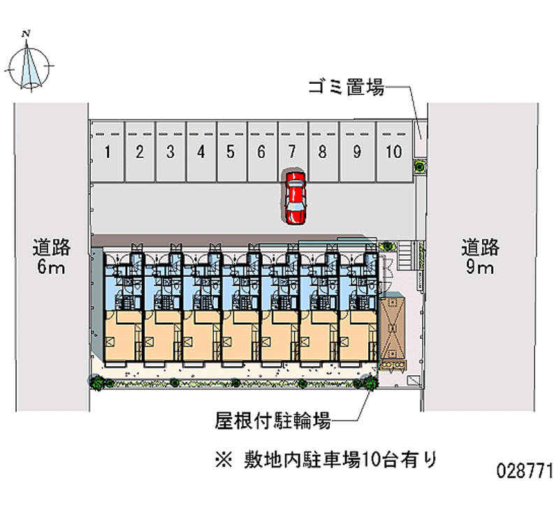 レオパレスカサグランデ 月極駐車場