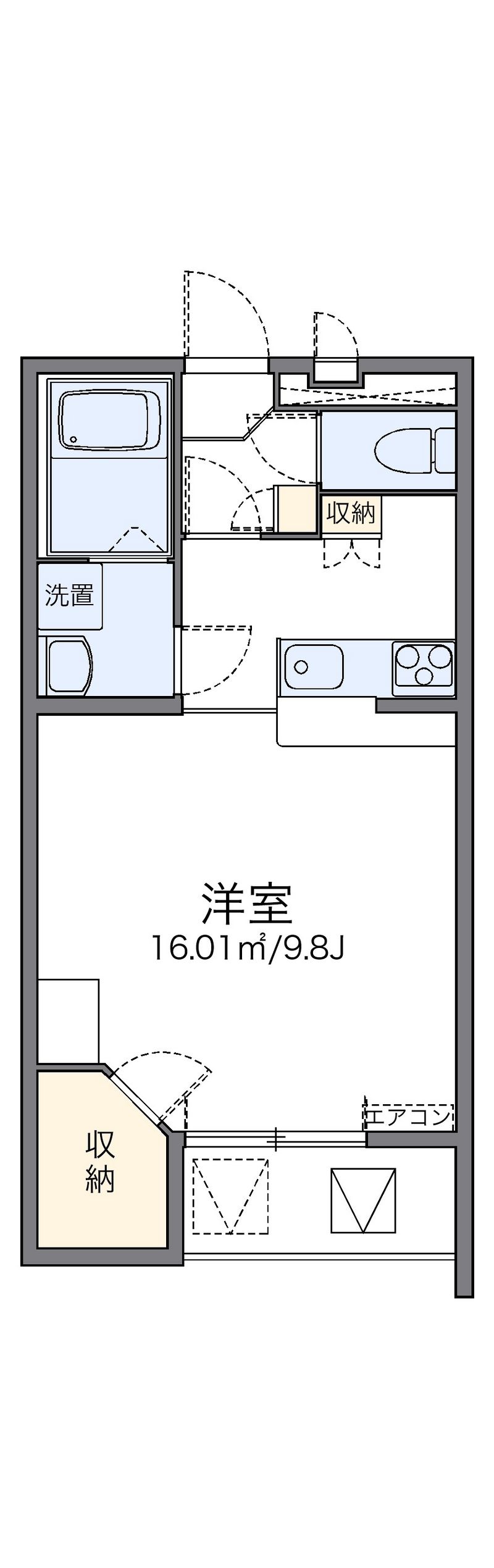 レオパレス我孫子 間取図