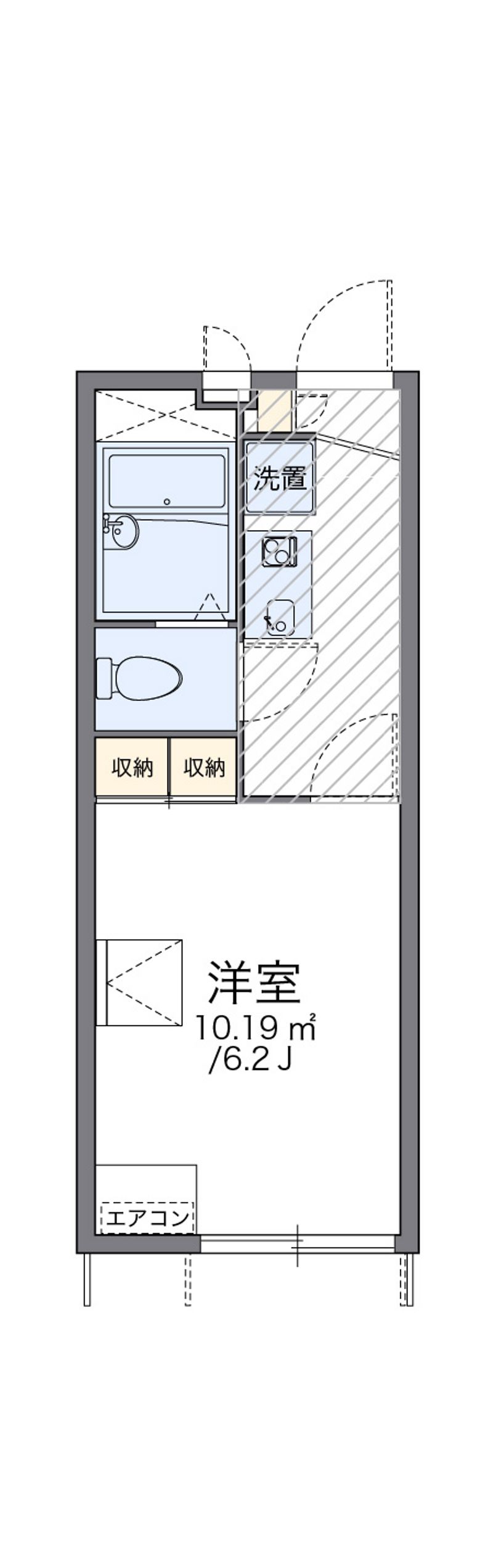 レオパレス加平壱番館 間取図