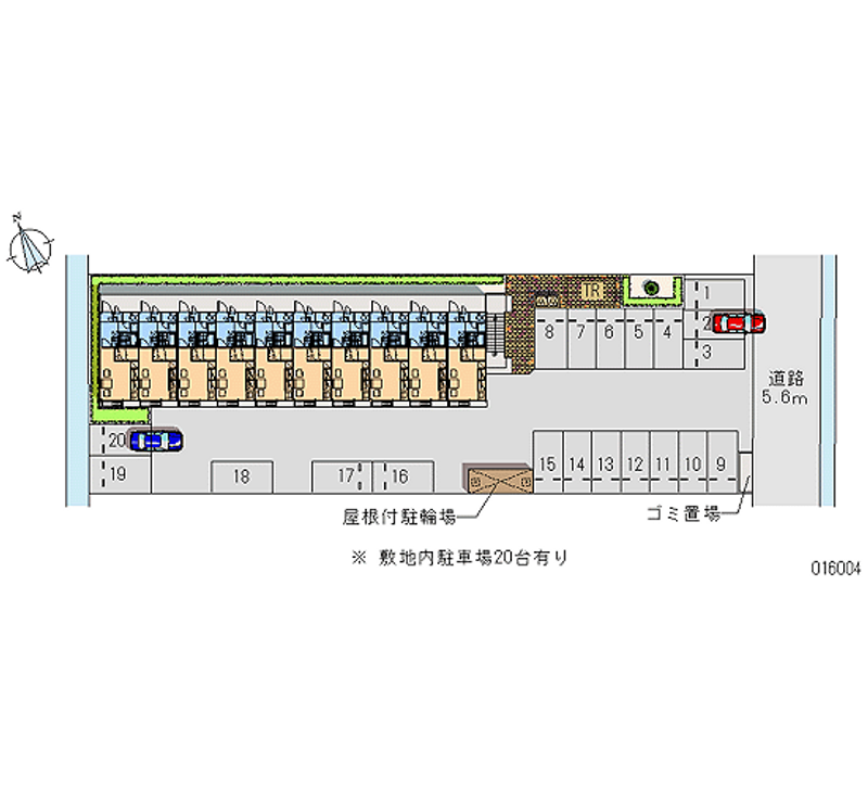 16004 bãi đậu xe hàng tháng