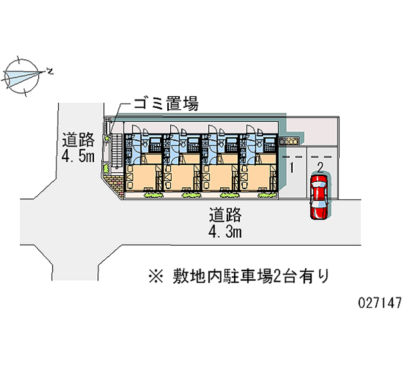 レオパレス香里園 区画図