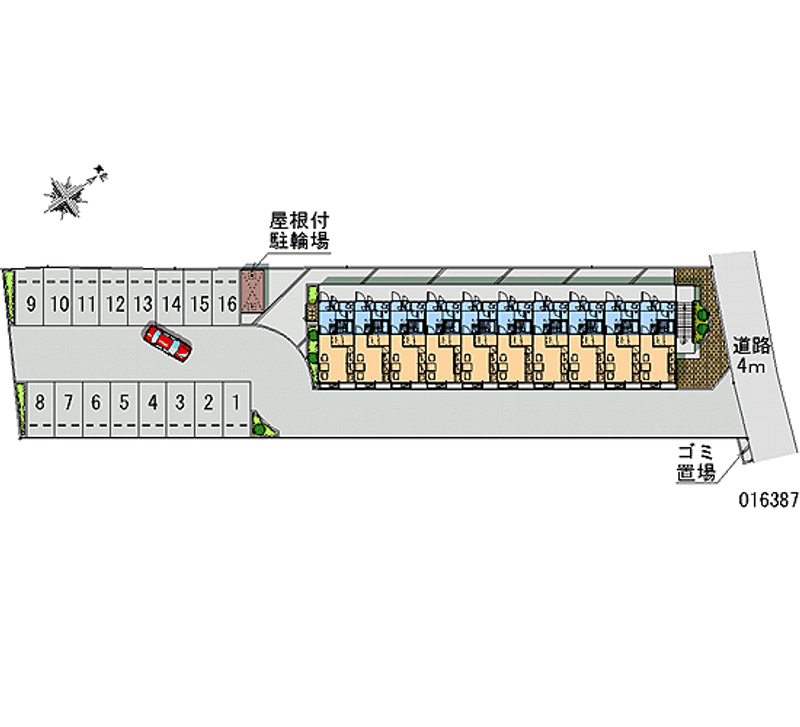 16387 Monthly parking lot