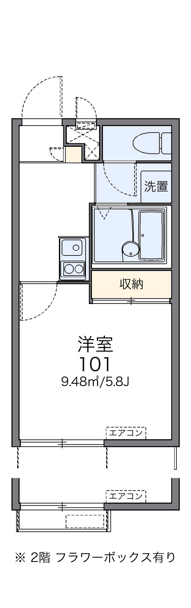 レオパレスＦｕｊｉ 間取図