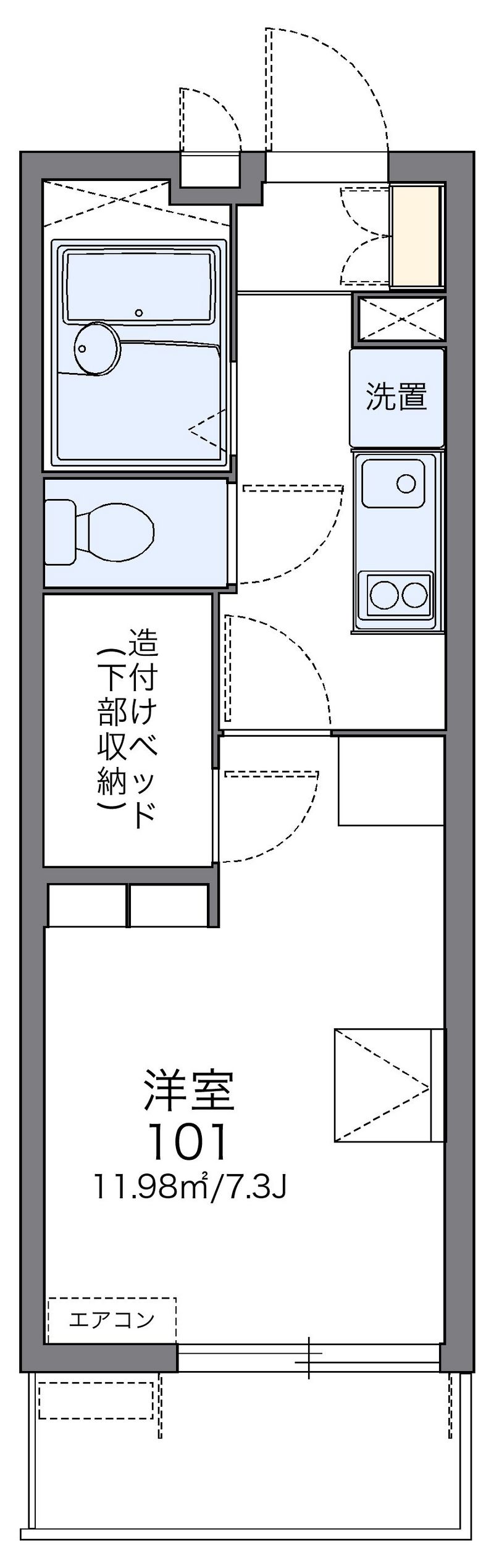 レオパレスＥａｇｌｅ南丹 間取図