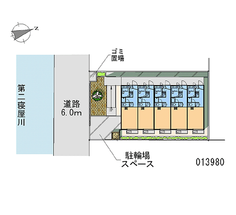 レオパレスハピネス永田 区画図
