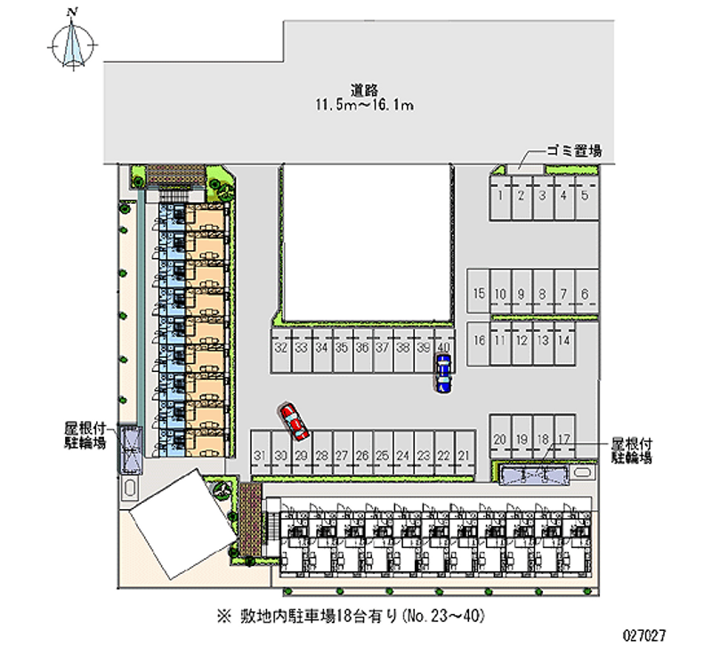 レオパレスステラ 月極駐車場