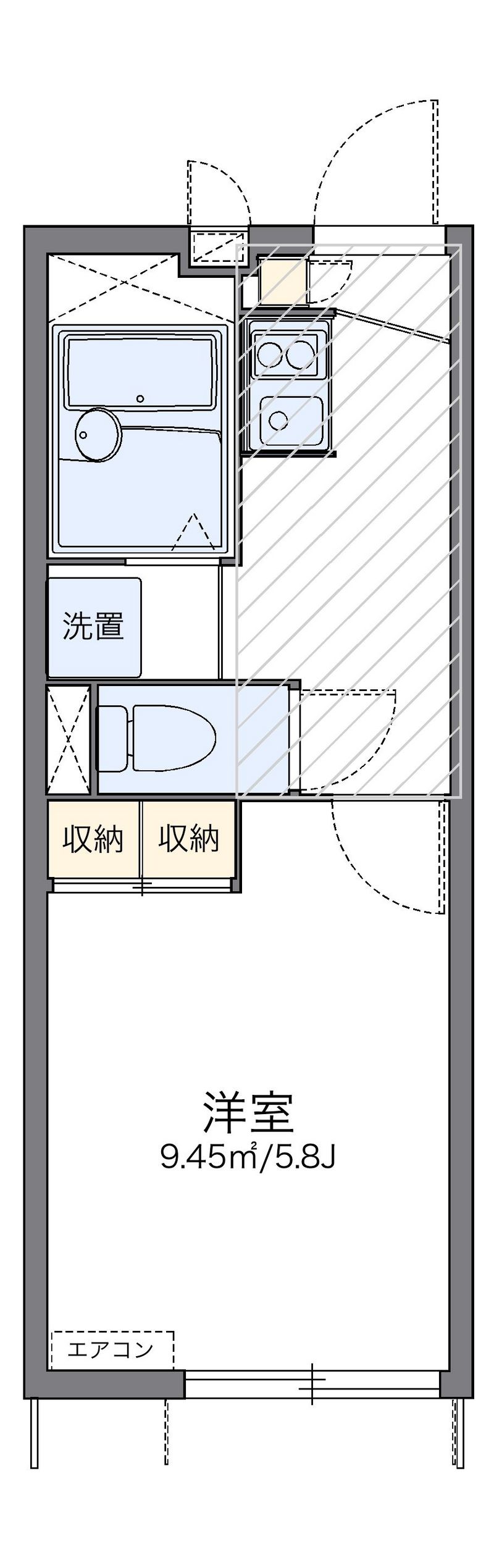 レオパレス西ノ前ハイツ 間取図