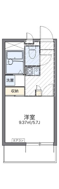 レオパレスＡＳ６３ 間取り図