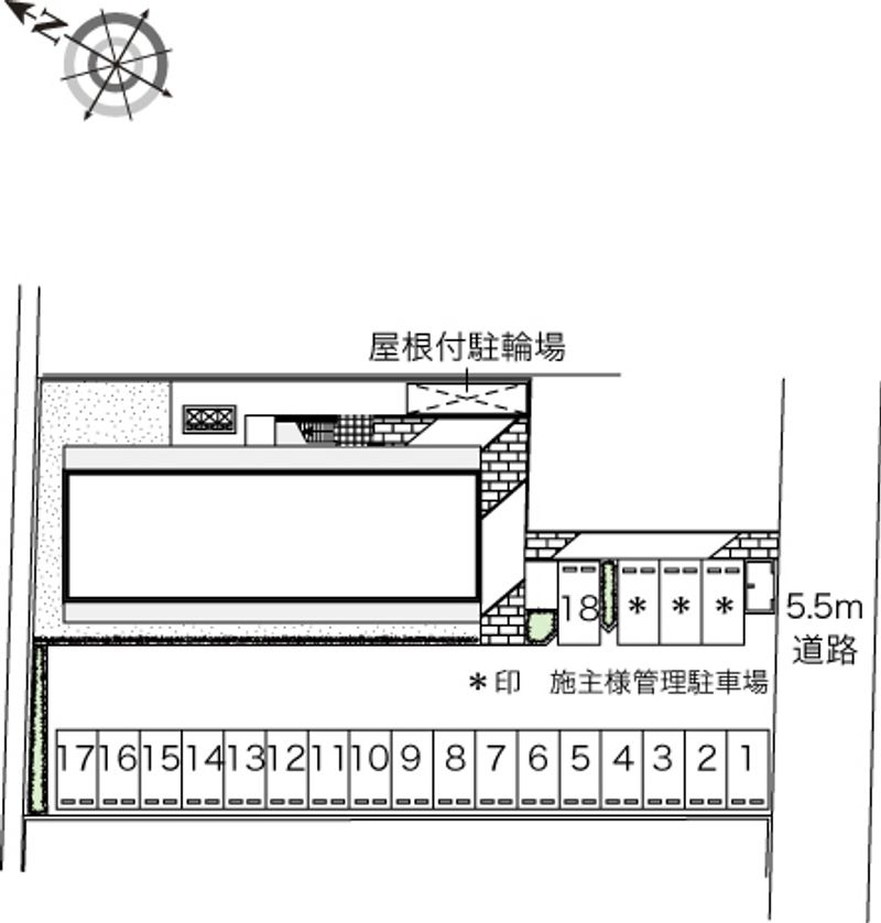 レオパレスルナ５１ 配置図