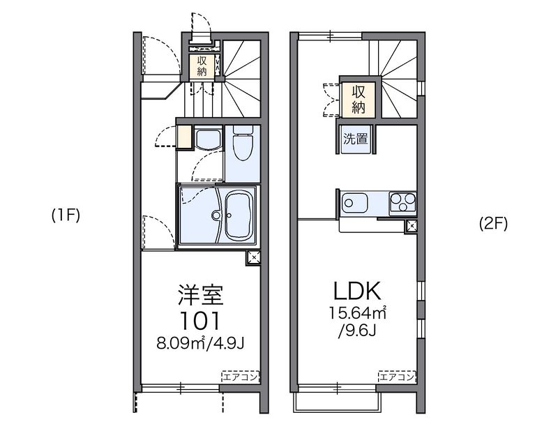 レオネクストコクメイハイツＡ 間取図