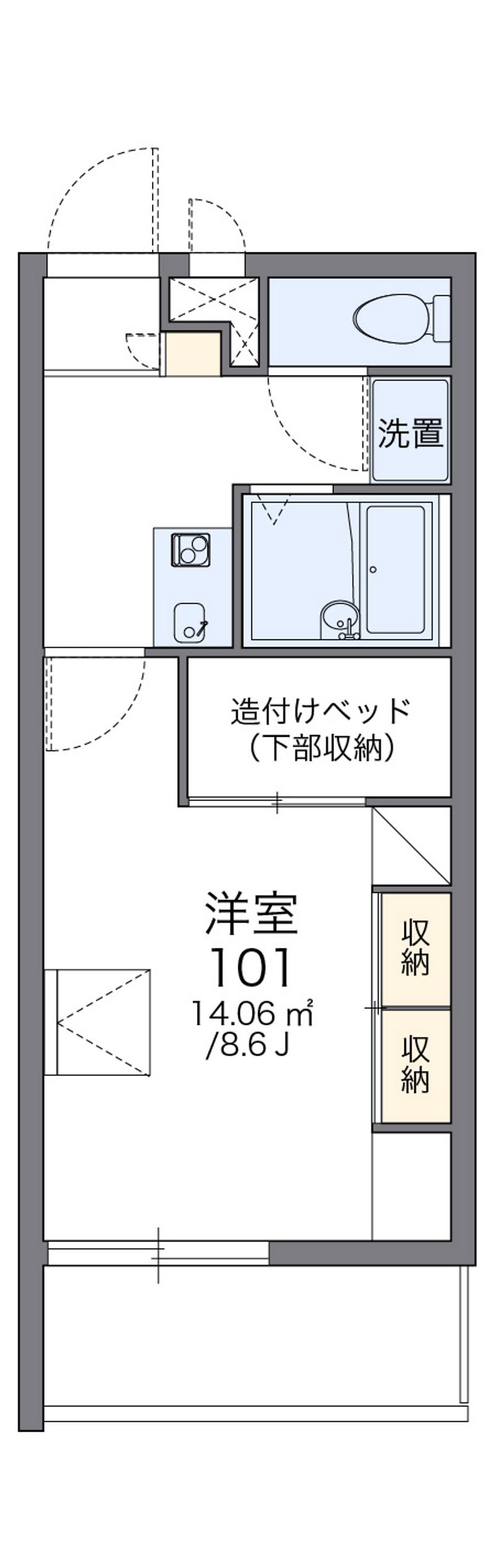 レオパレスＨＫスクエア 間取図