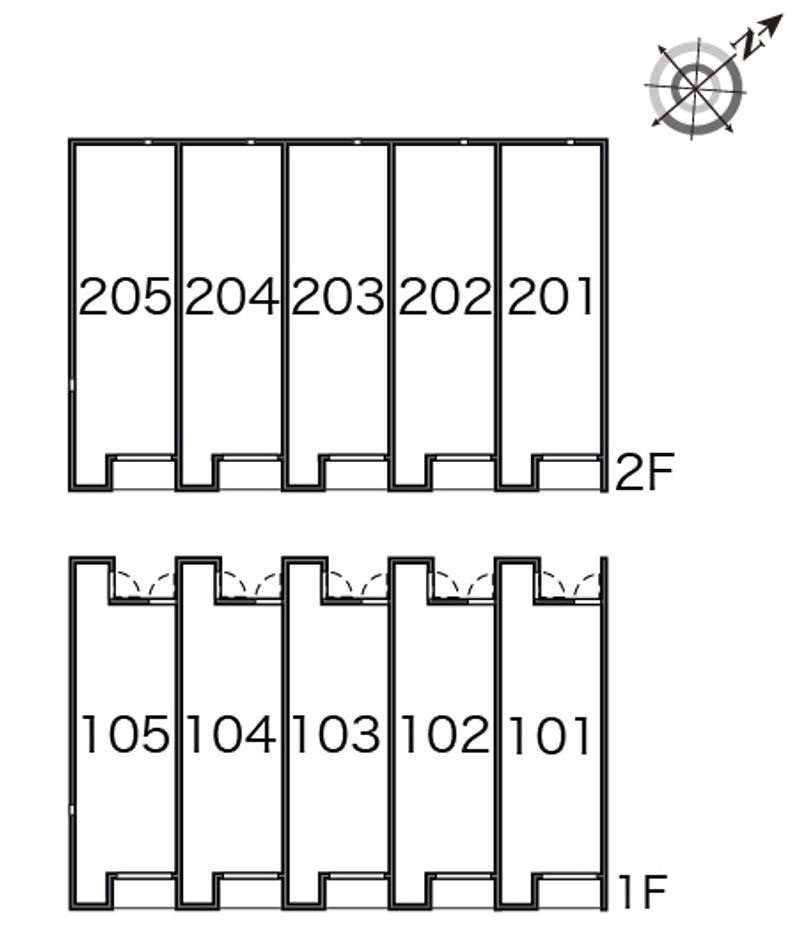 レオネクストＫＡＭＩＡＲＩ 間取配置図