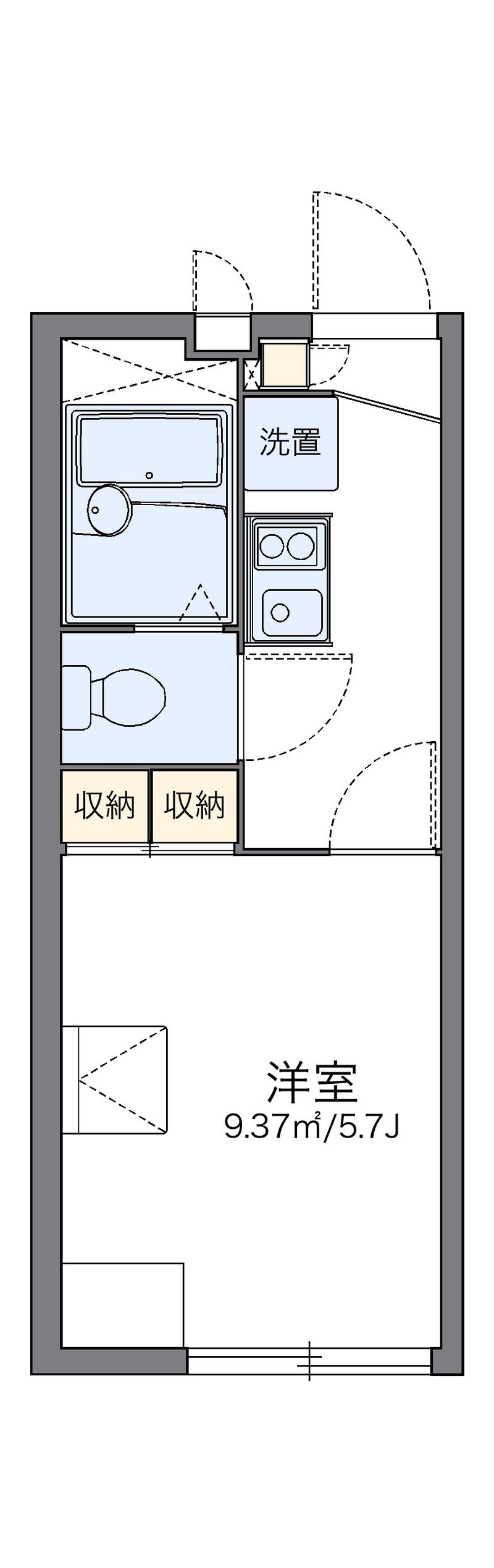 レオパレス大口台 間取図