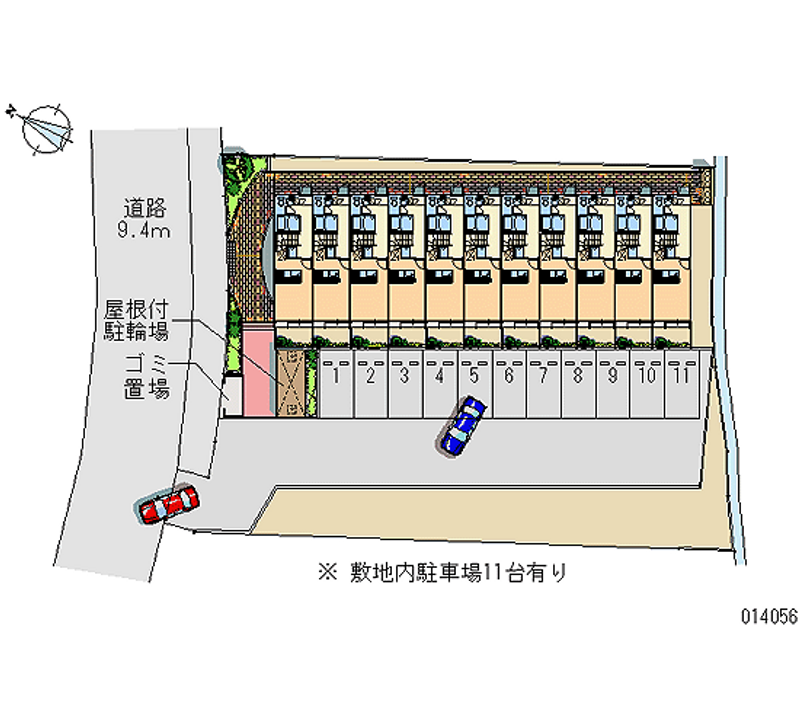 14056 Monthly parking lot