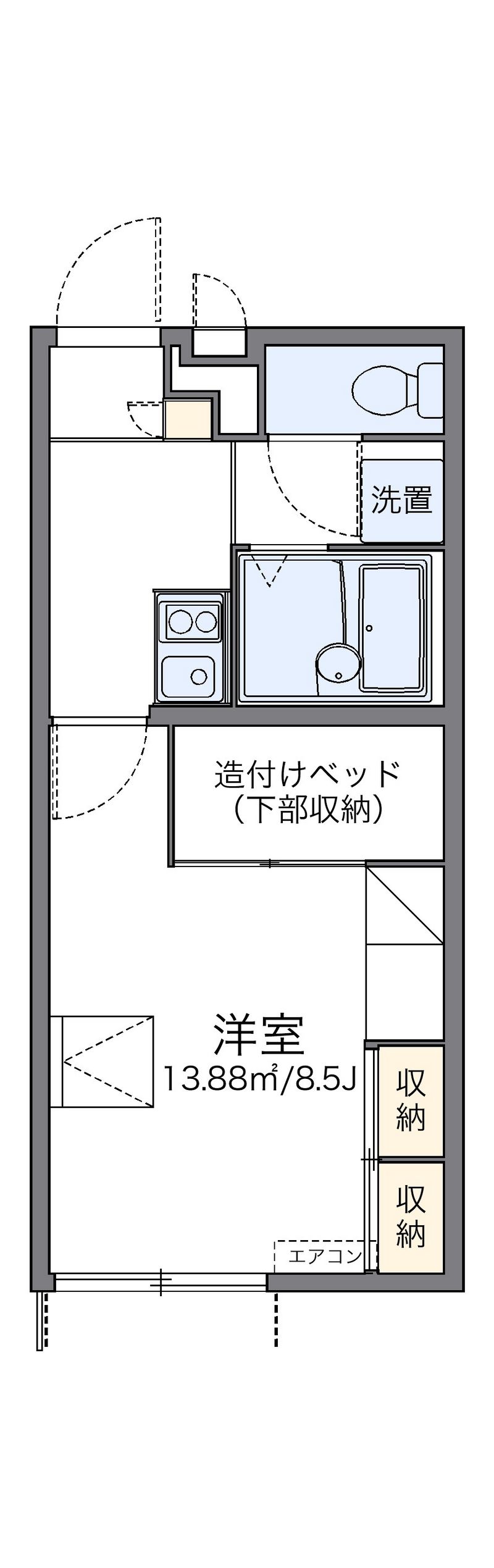 レオパレス内宮Ⅱ 間取図