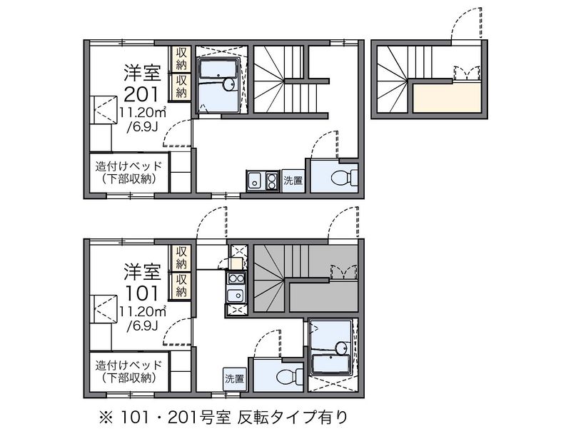レオパレスカサベルテ 間取図