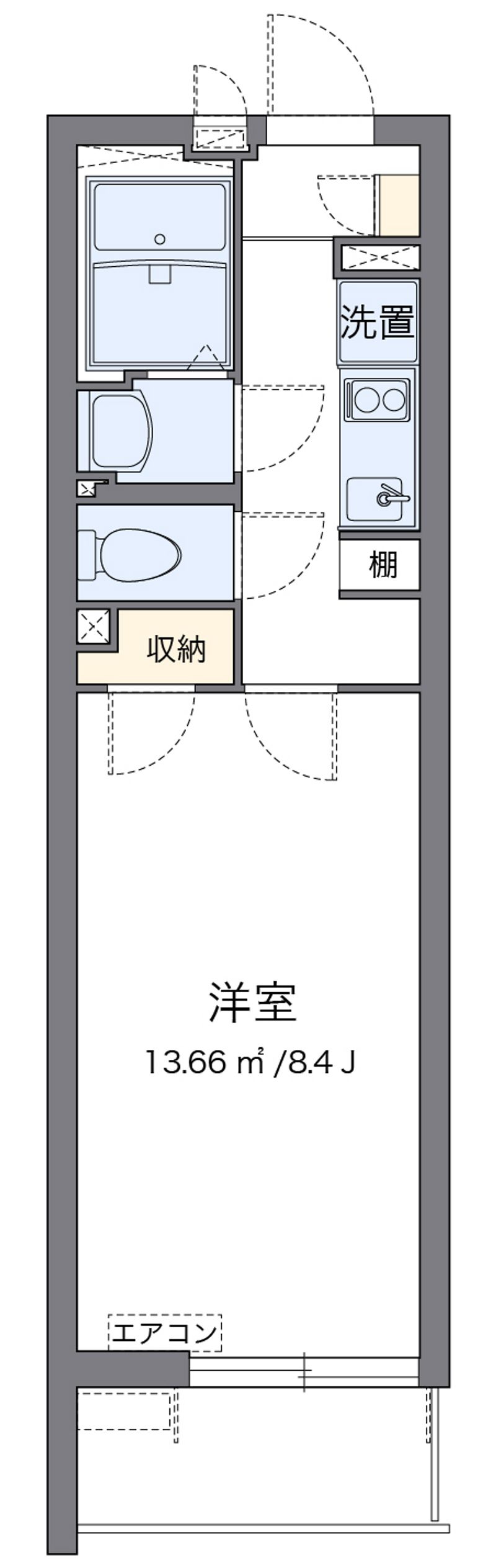 クレイノ黄金屋Ⅲ 間取図