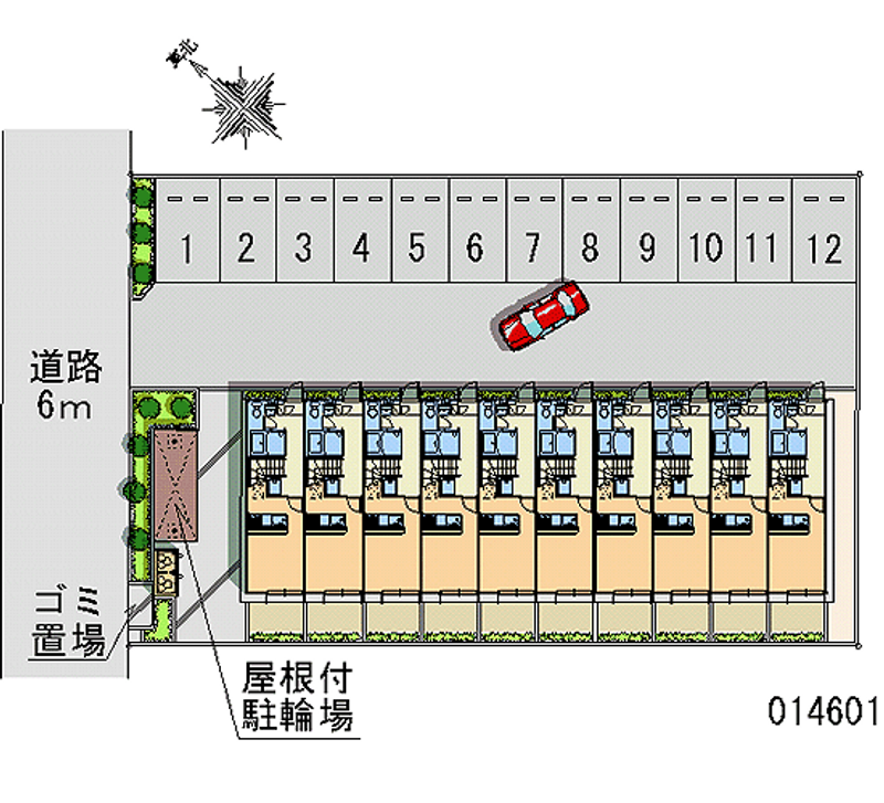 レオパレス観音台 月極駐車場