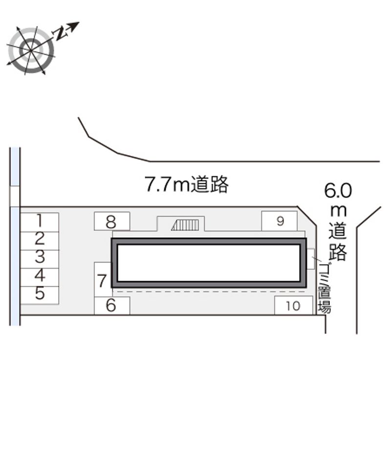 レオパレスＡＣＴＩＶＥⅠ 配置図