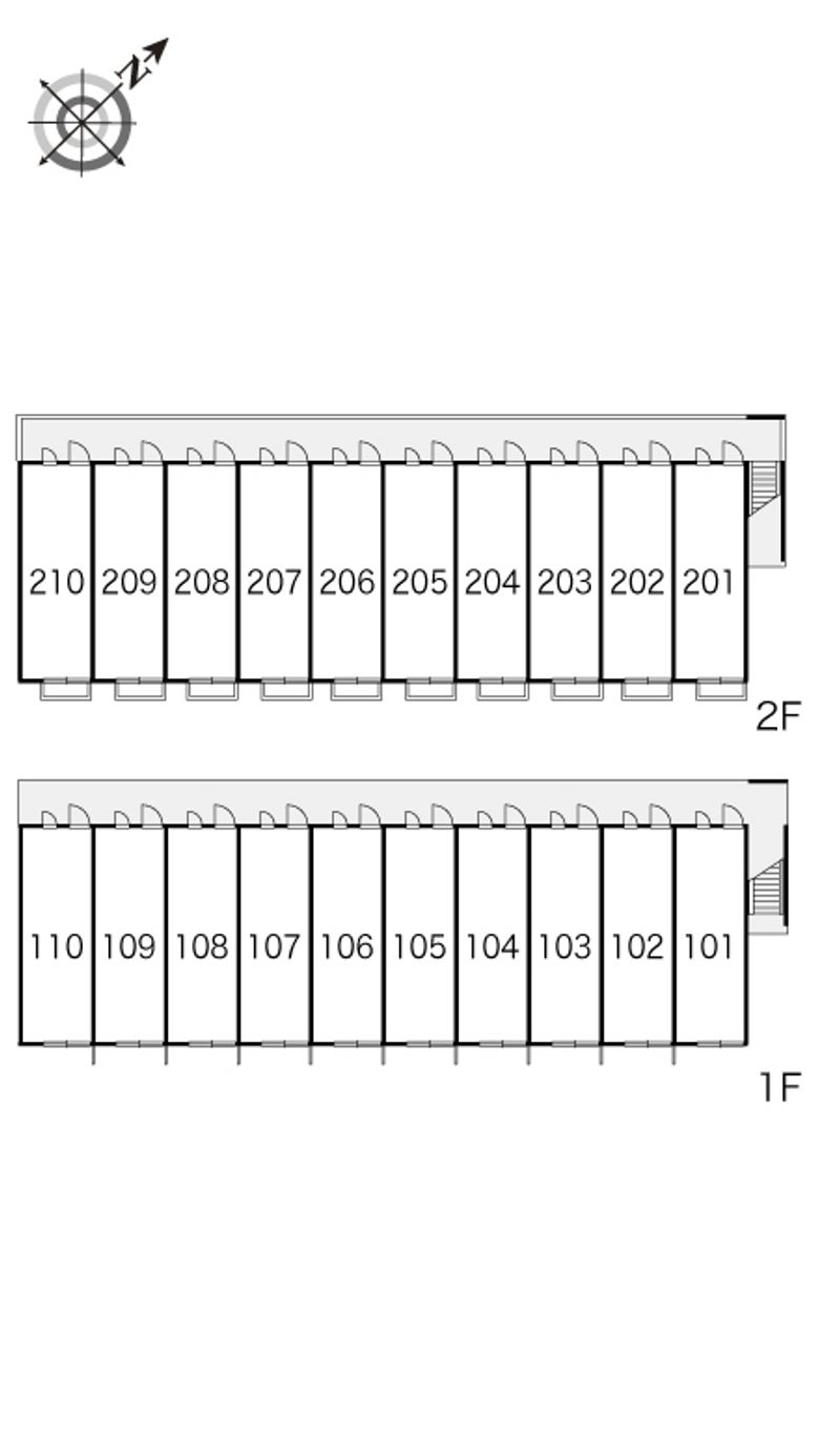 レオパレスミラドール細谷 間取配置図