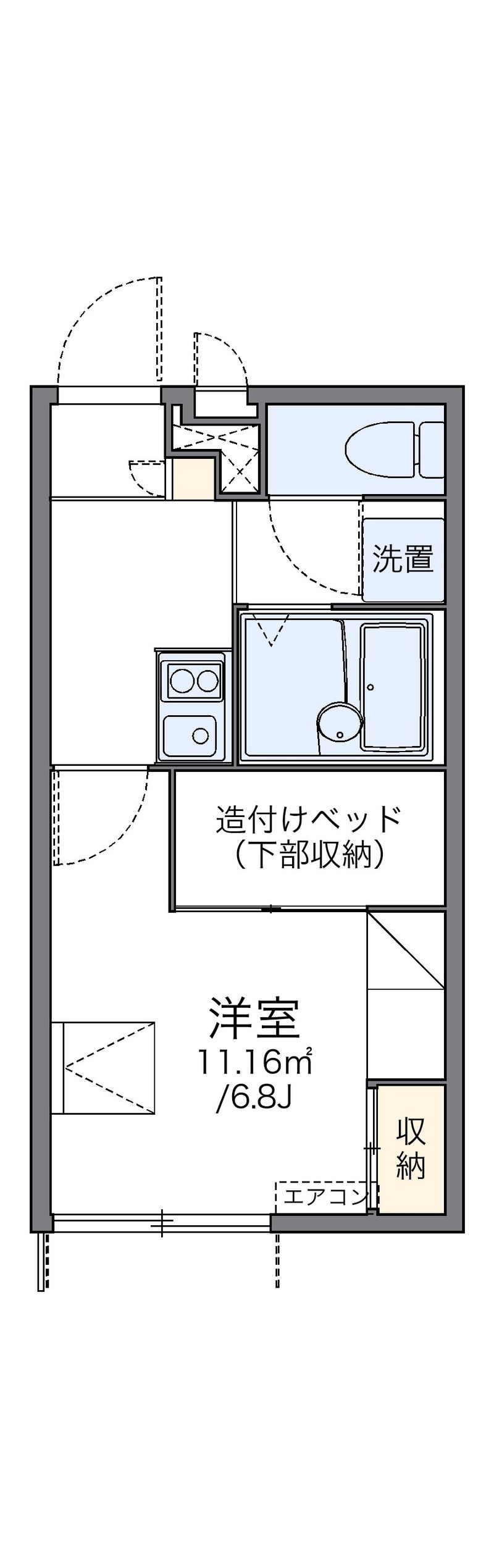 レオパレス嵯峨野 間取図