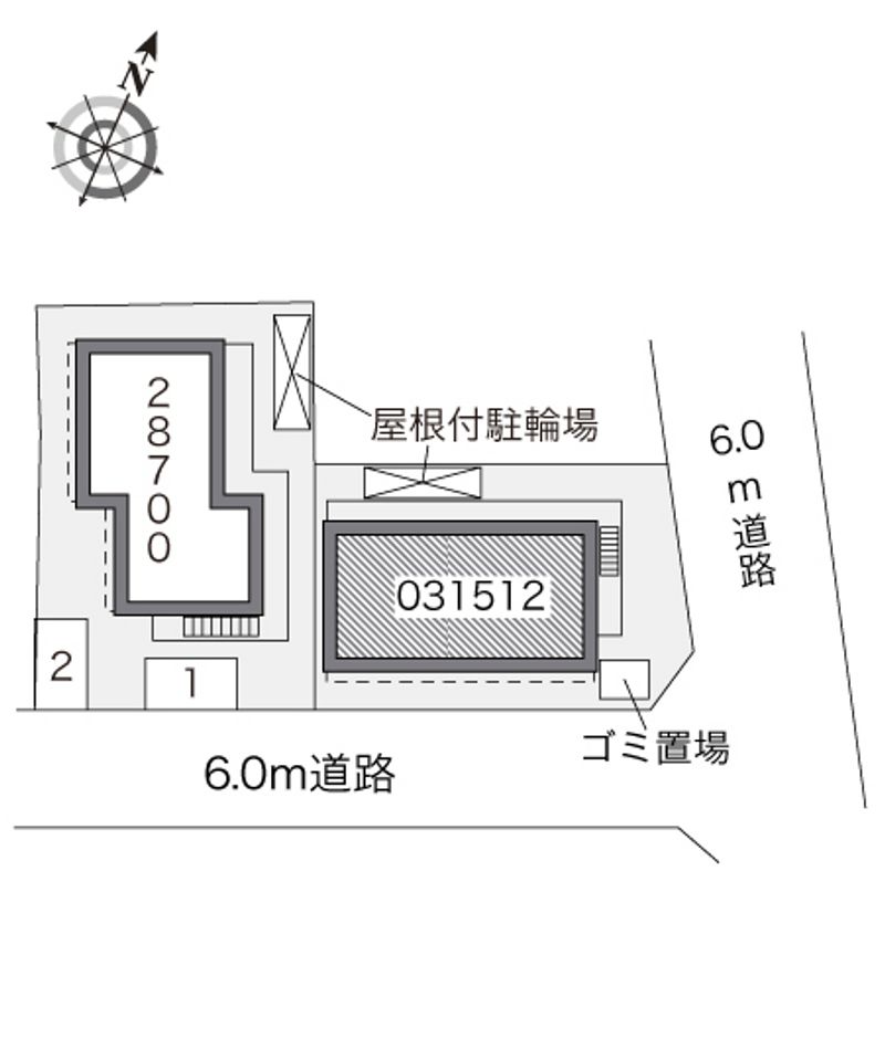 レオパレスＫＣ 配置図