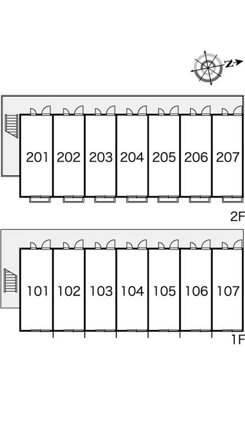 レオパレスラズベリー 間取配置図