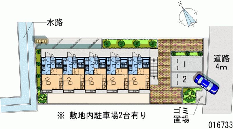 レオパレスキャンサーＵ 月極駐車場