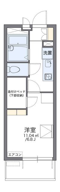 レオパレス大井町 間取り図