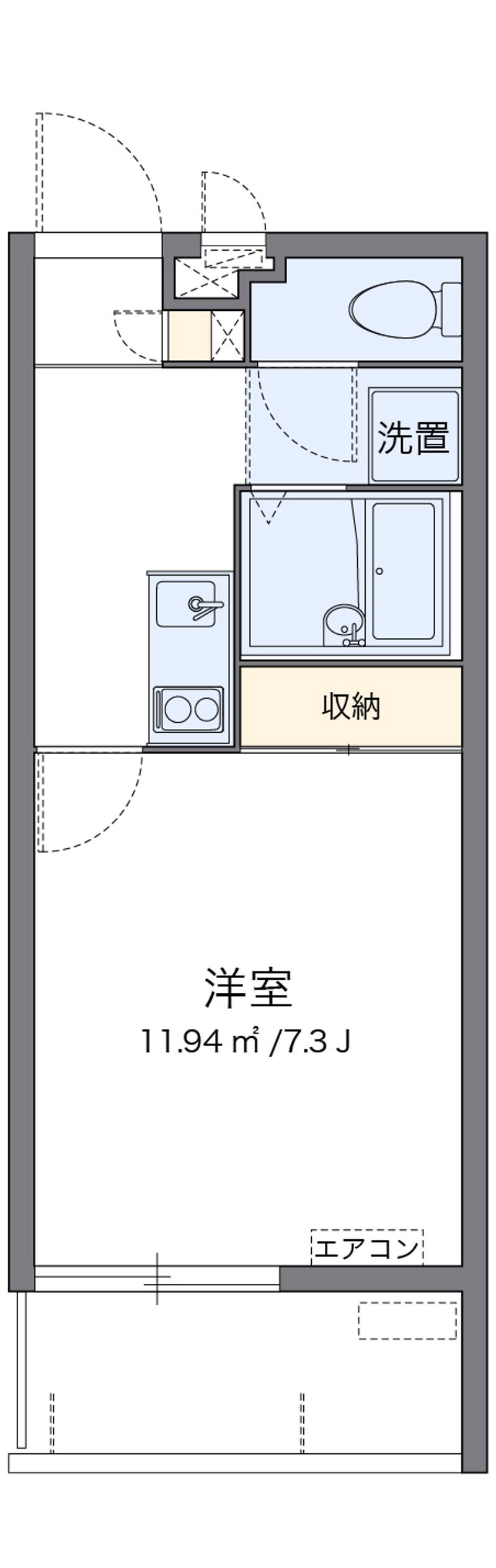 クレイノリバーサイド　赤野 間取り