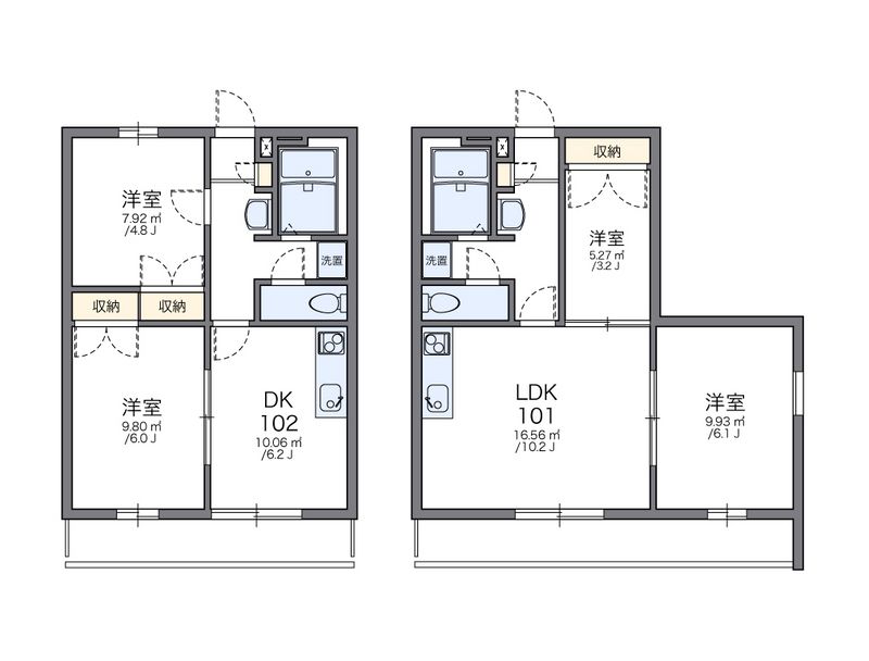 レオパレスさくら 間取図