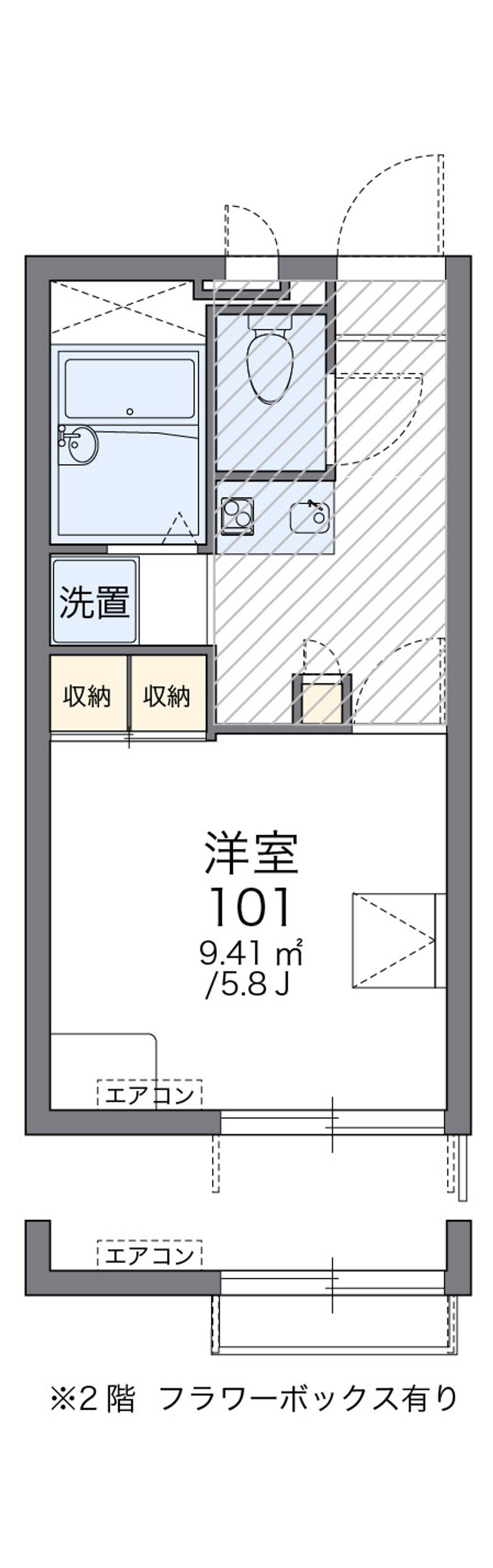 レオパレス宮ノ前 間取図