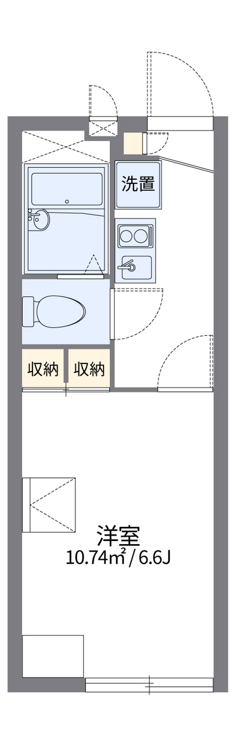 レオパレスロードサイド結城 間取図