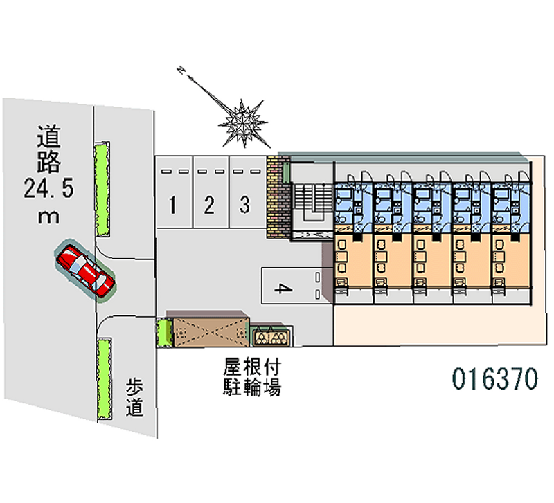 レオパレスみつば 月極駐車場